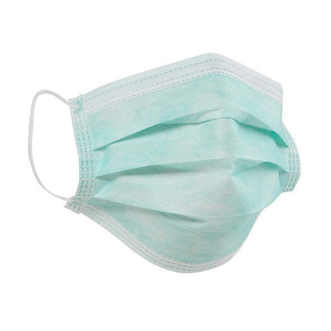 100 Cubrebocas Tricapa Quirúrgico 99% De Filtración Verde Enfermero