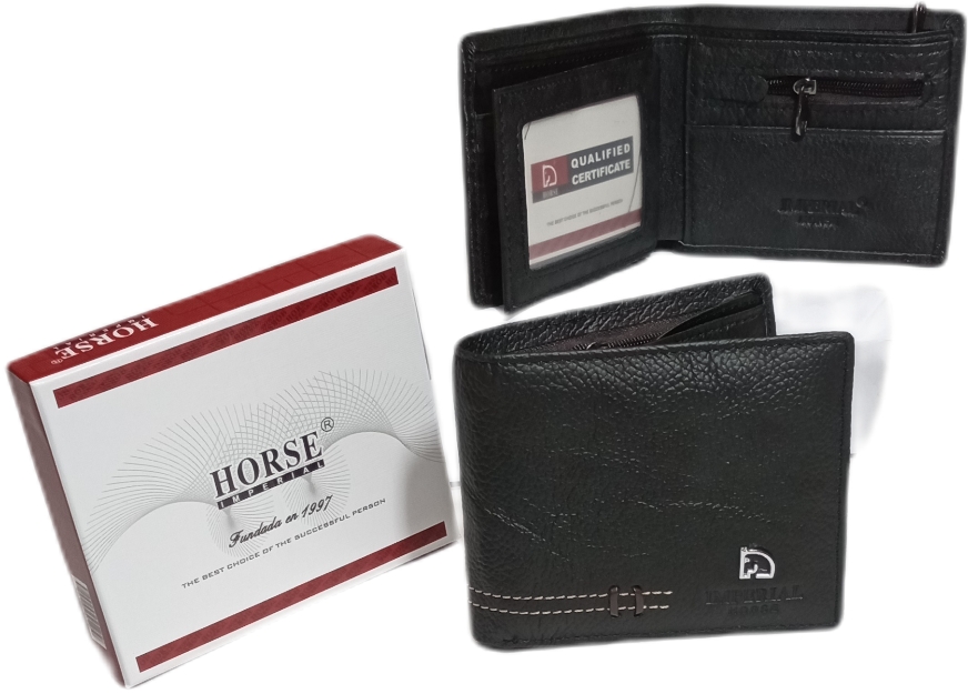 Billetera caballero 100% Piel genuina Marca Horse Imperial