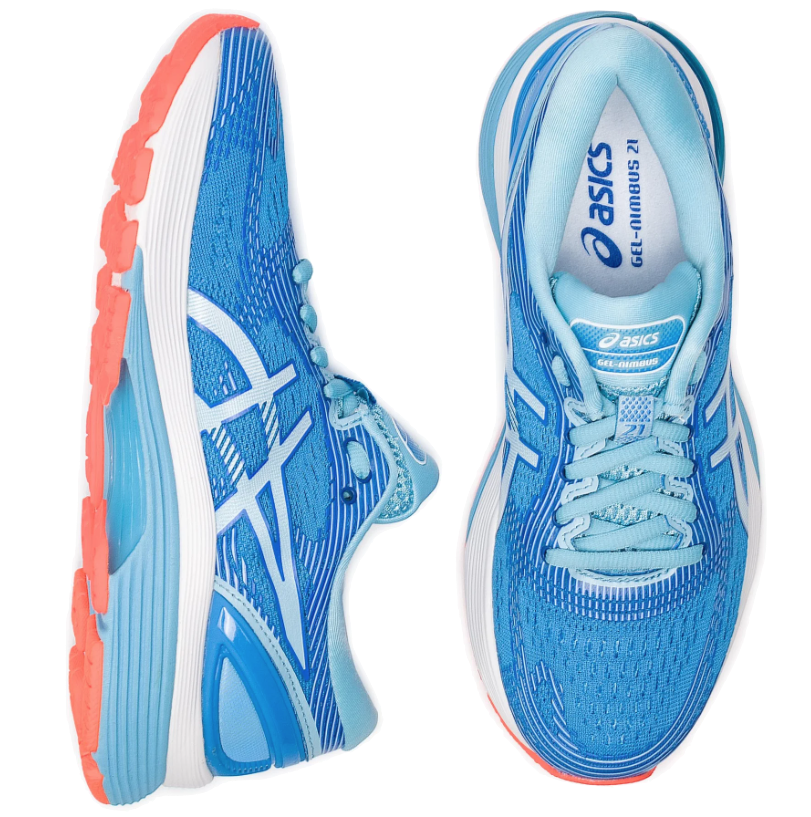 Tenis Mujer Correr Asics Gel Nimbus 21 Azul1012A189