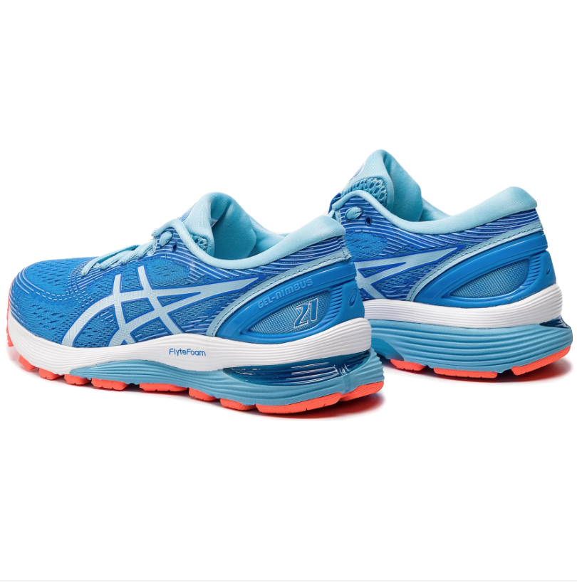 Tenis Mujer Correr Asics Gel Nimbus 21 Azul1012A189
