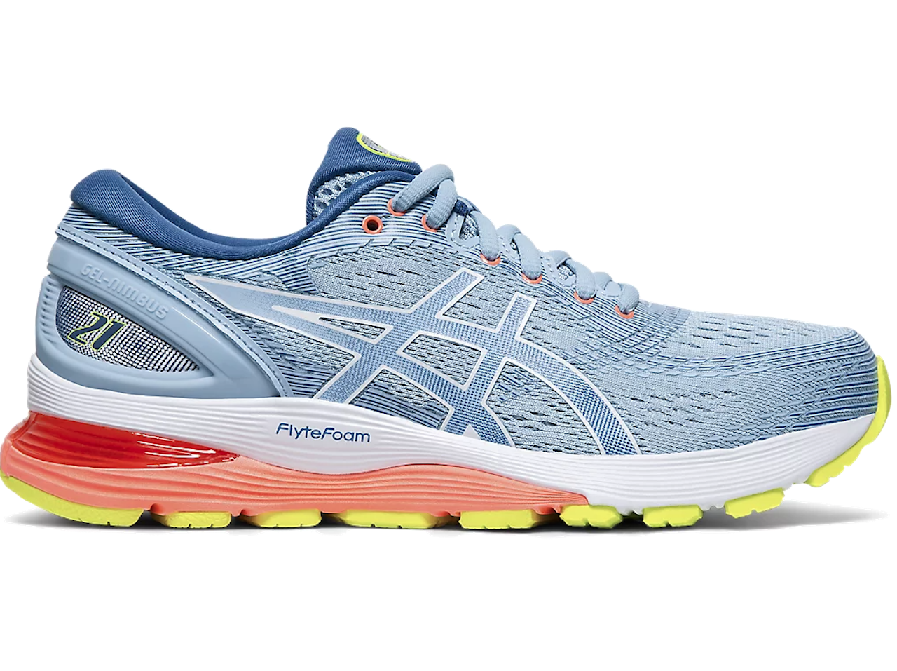 Tenis Mujer Asics Gel Nimbus 21 Supinador Neutral 1012A156 403