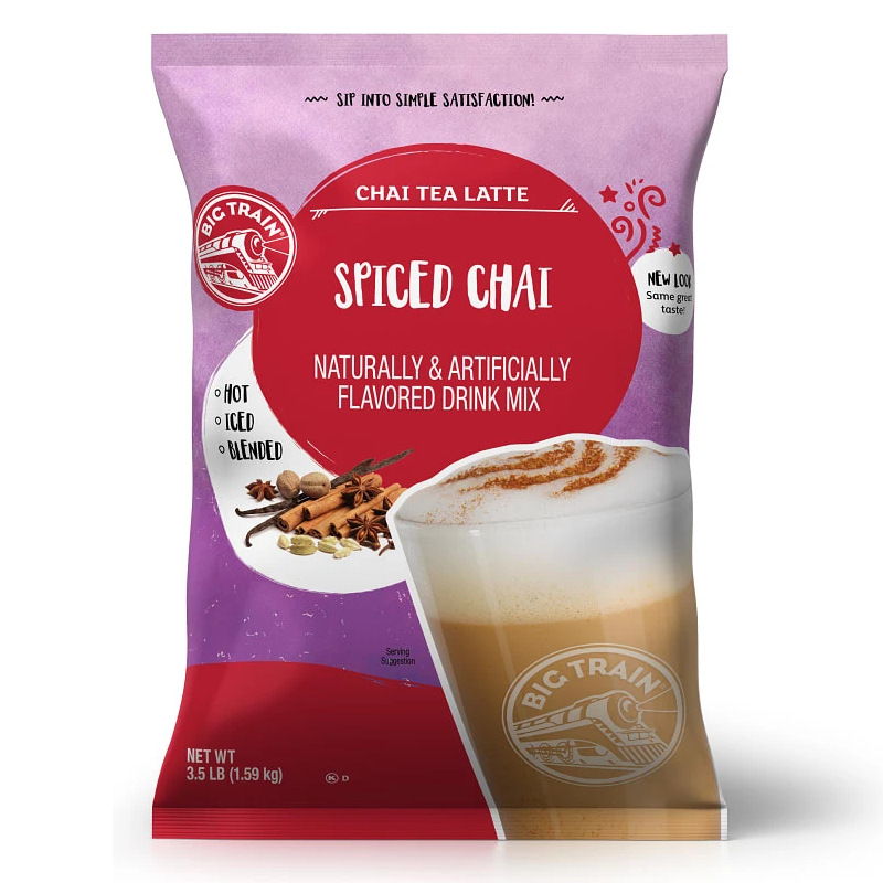 Spiced Chai Tea Latte Big Train Polvos 3.5 Libras