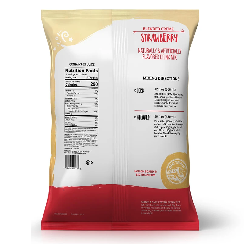 Strawberry Big Train Polvo 3.5 Libras 