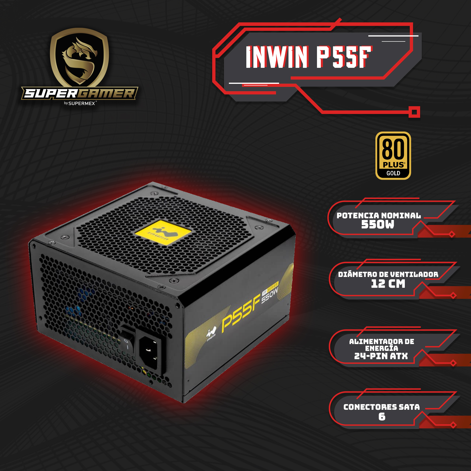 PC GAMER GRIZZLY INTEL CORE I5 10400 4.30GHZ B560 RAM 16GB SSD 480GB 550W 80+ SG-IC049