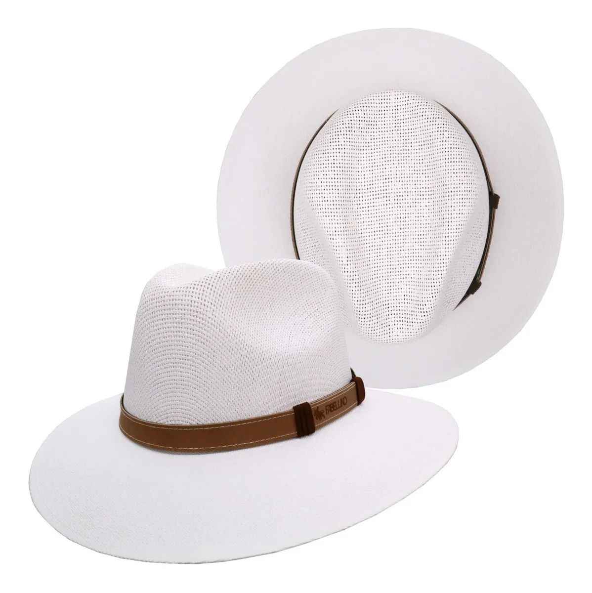 Sombrero Unisex Indiana Fresco Y Ligero Playa 100% Hecho En México Blanco 216