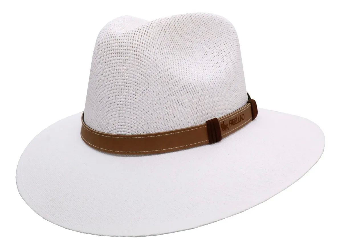Sombrero Unisex Indiana Fresco Y Ligero Playa 100% Hecho En México Blanco 216