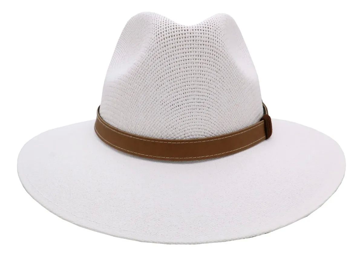 Sombrero Unisex Indiana Fresco Y Ligero Playa 100% Hecho En México Blanco 216