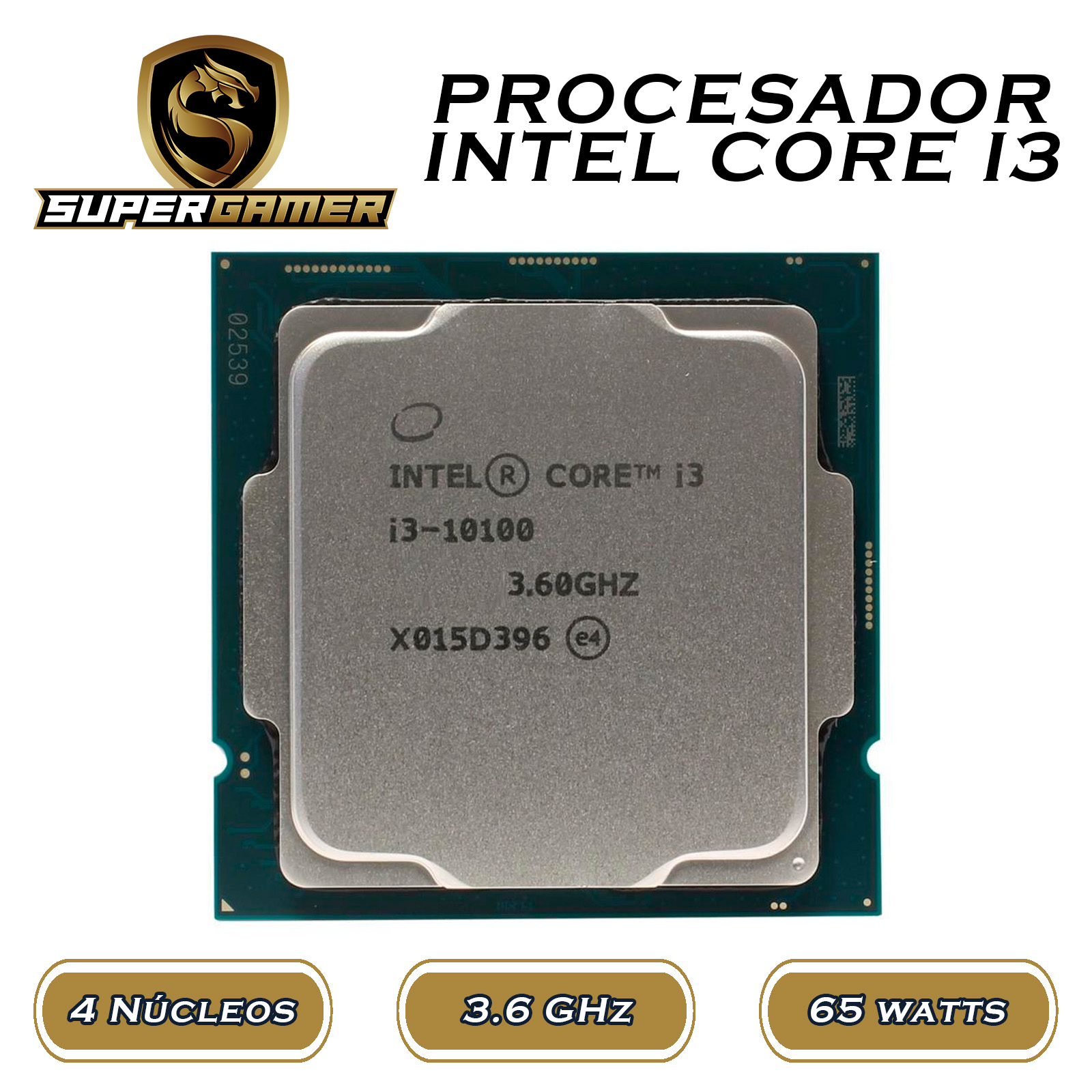 PC SUPERGAMER INTEL I3 10105 4.4 GHZ RAM 8GB SSD 120GB SG-IC059