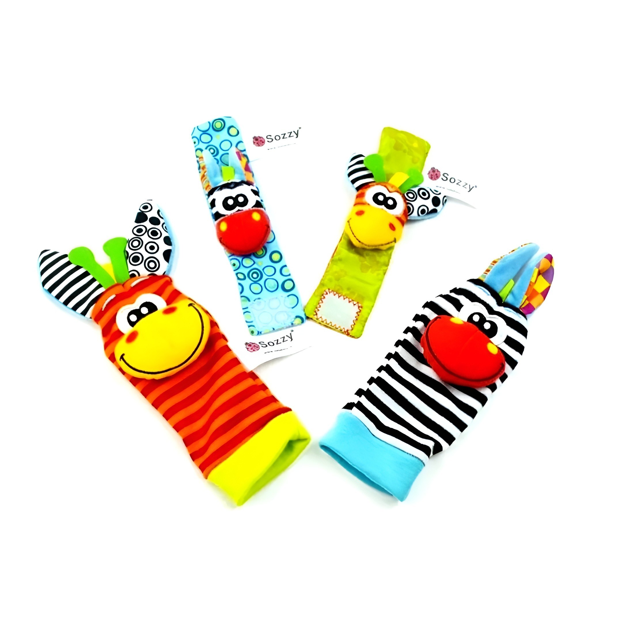 Sonajas Para Bebe Calcetines Juguete Estimulación Temprana 4