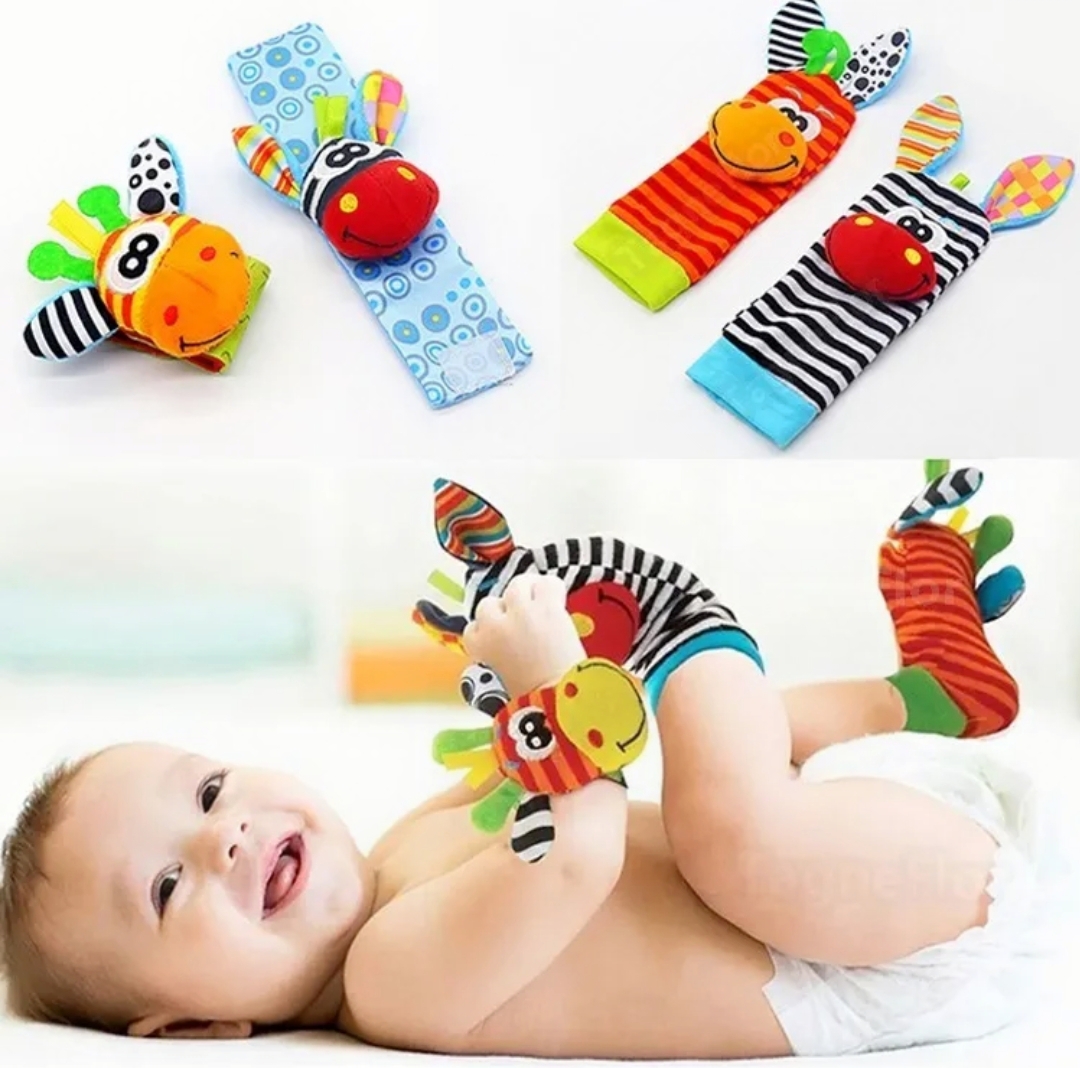 Sonajas Para Bebe Calcetines Juguete Estimulación Temprana 4