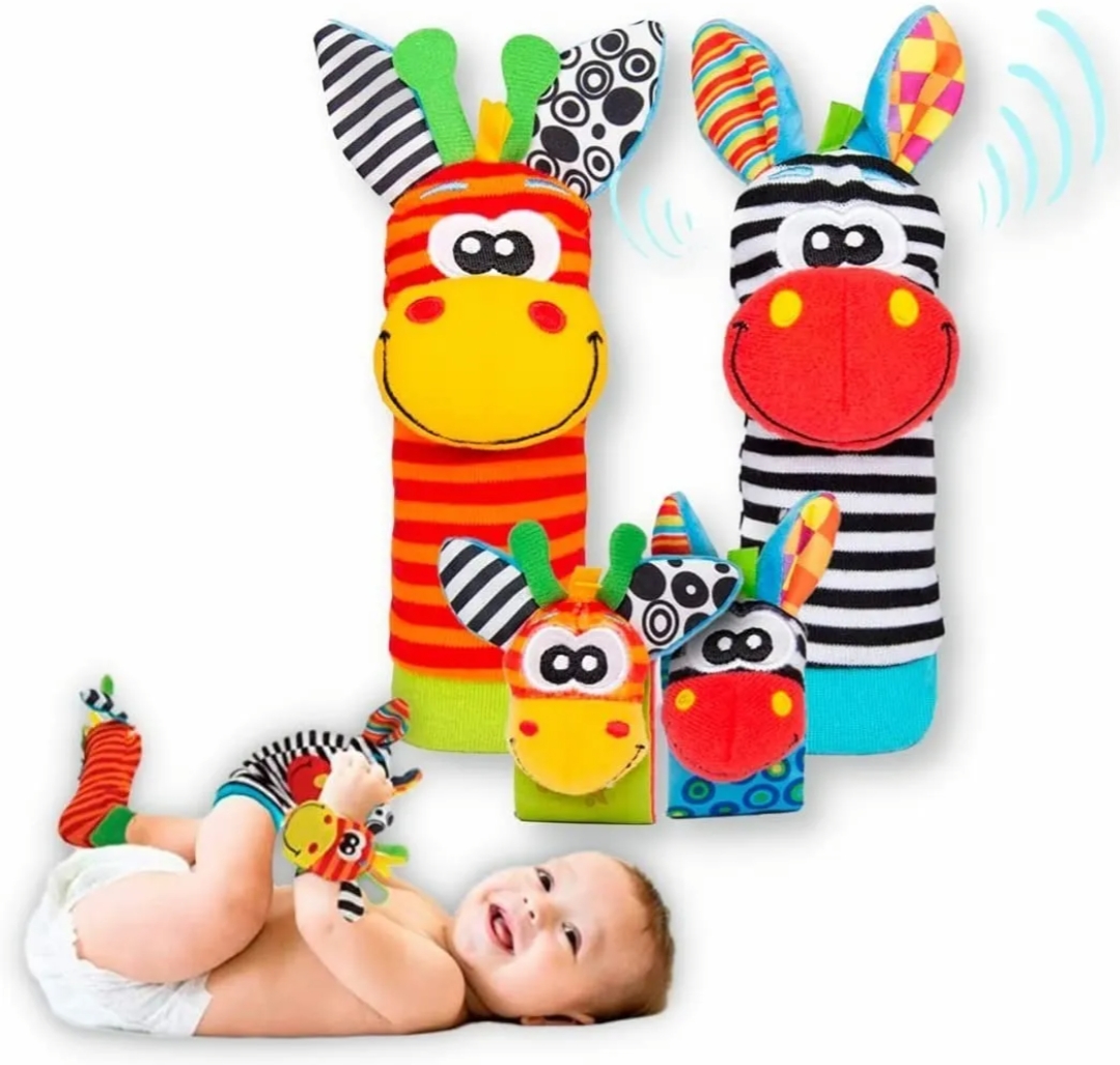 Sonajas Para Bebe Calcetines Juguete Estimulación Temprana 4