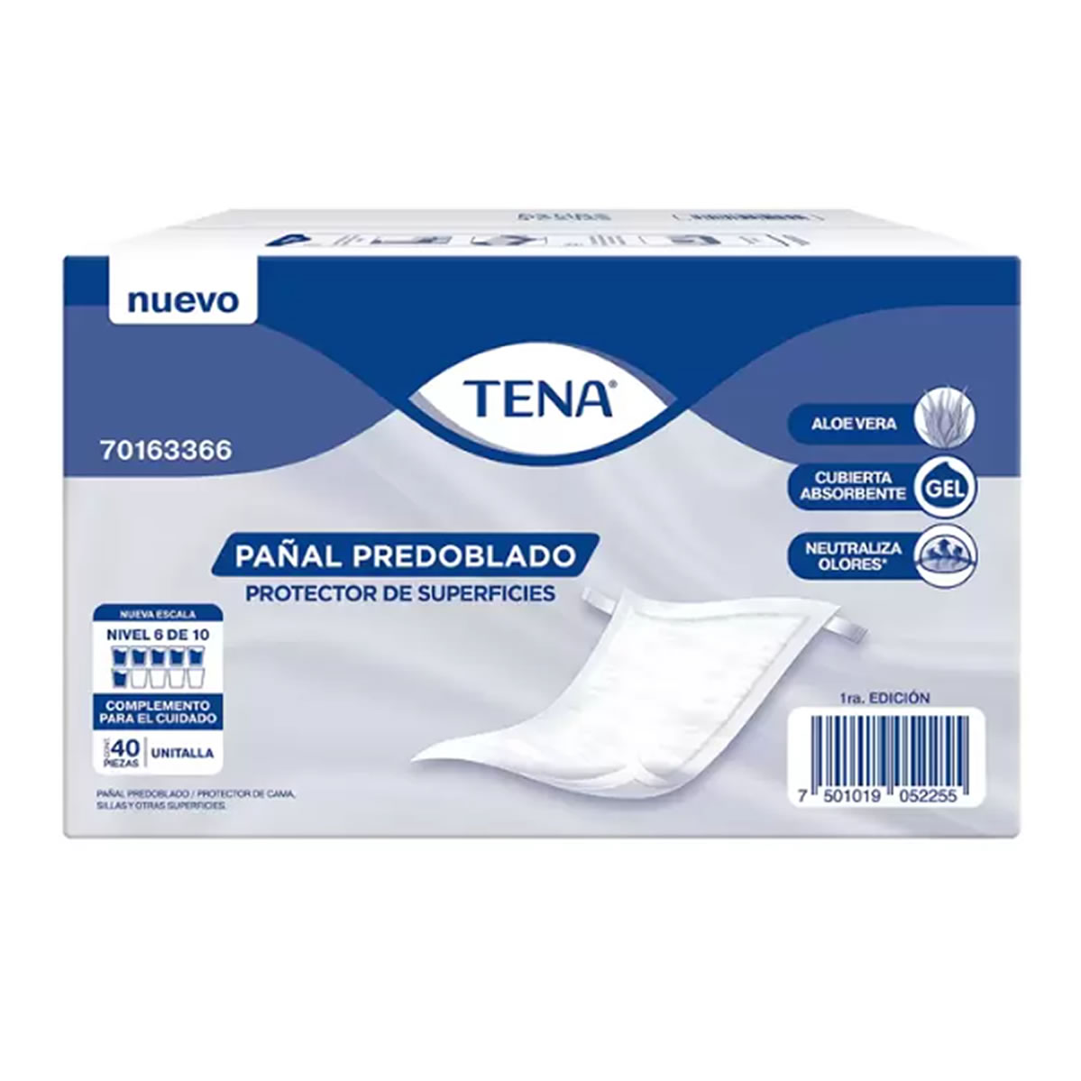 Protector de Cama Predoblado Unisex Tena 40 pzas