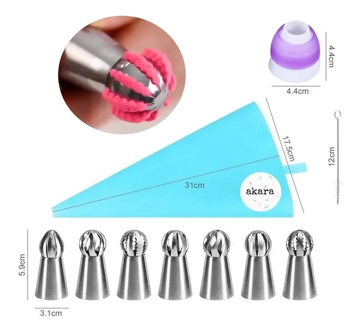 Kit De Duyas Rusas Esfera Globo Para Decoración De Pasteles