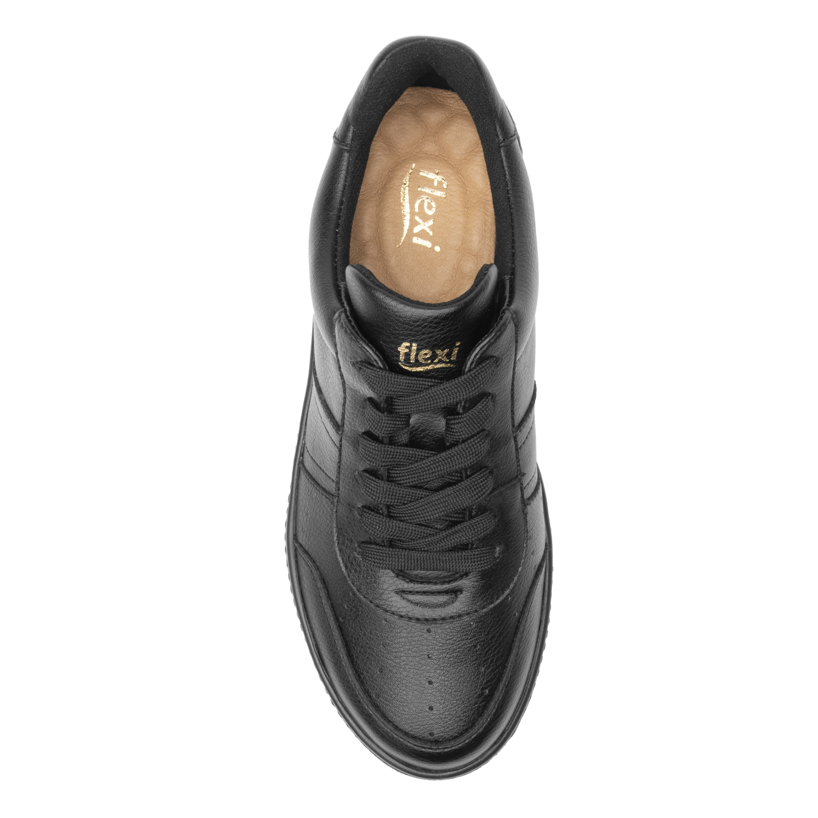 TENIS URBANOS  SUELA GRUESA FLEXI DE DAMA 103504 NEGRO ORIGINAL CASUALES