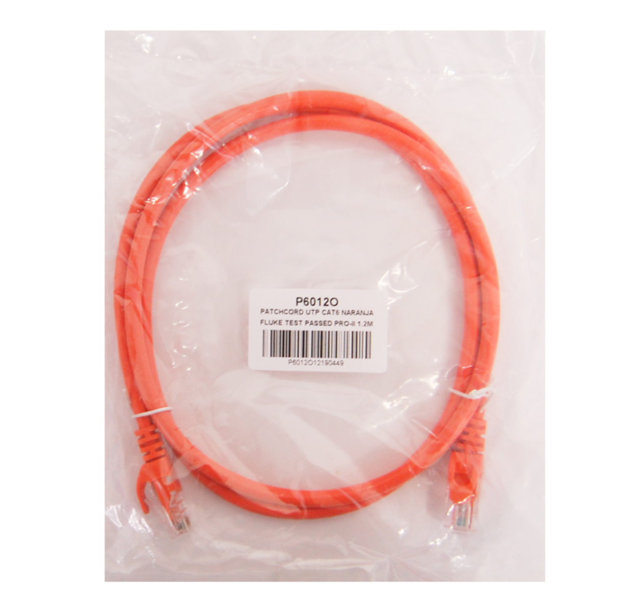 Patchcord UTP SERIE PRO 100-II para identificación de soluciones en Racks y Gabinetes P6012O