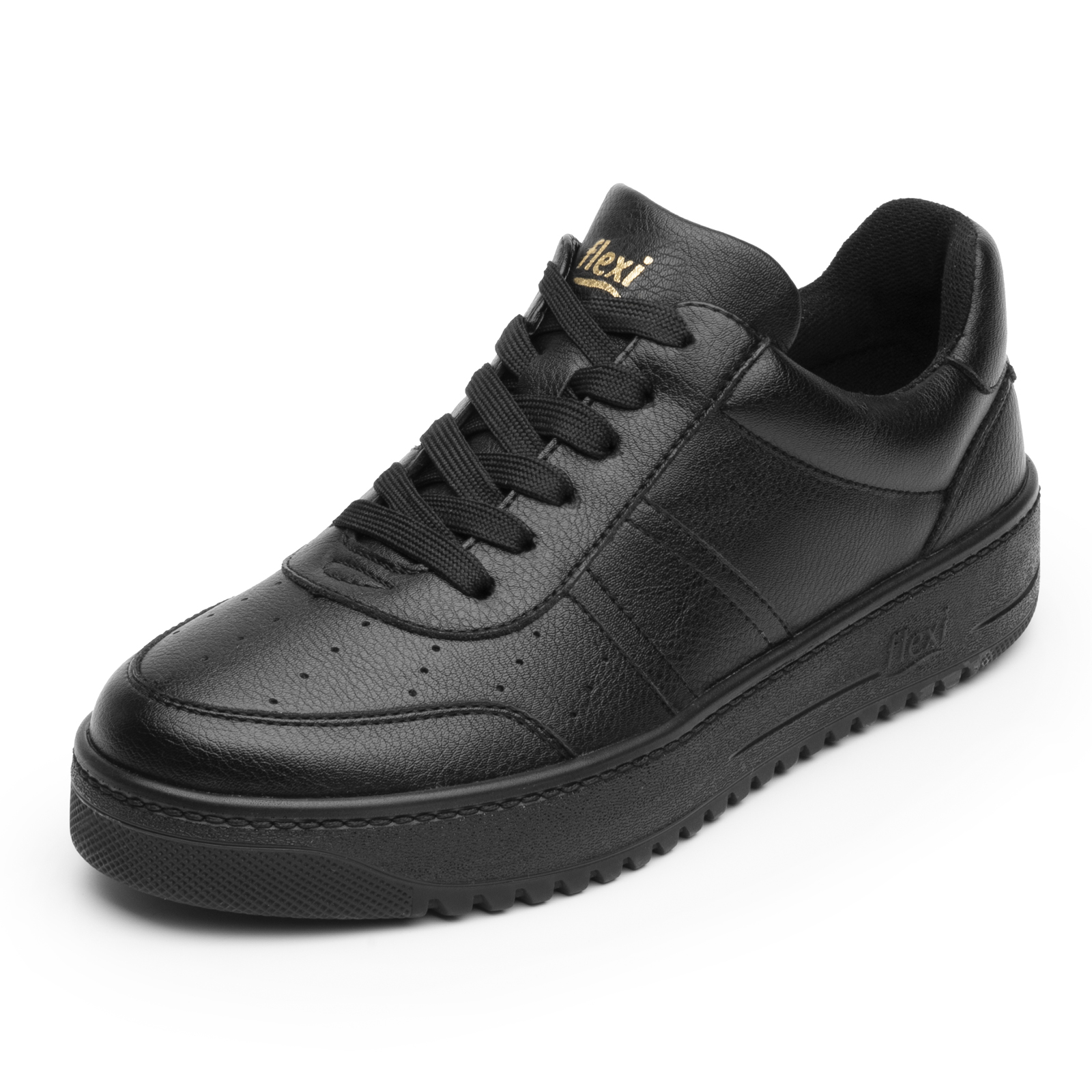 TENIS URBANOS  SUELA GRUESA FLEXI DE DAMA 103504 NEGRO ORIGINAL CASUALES