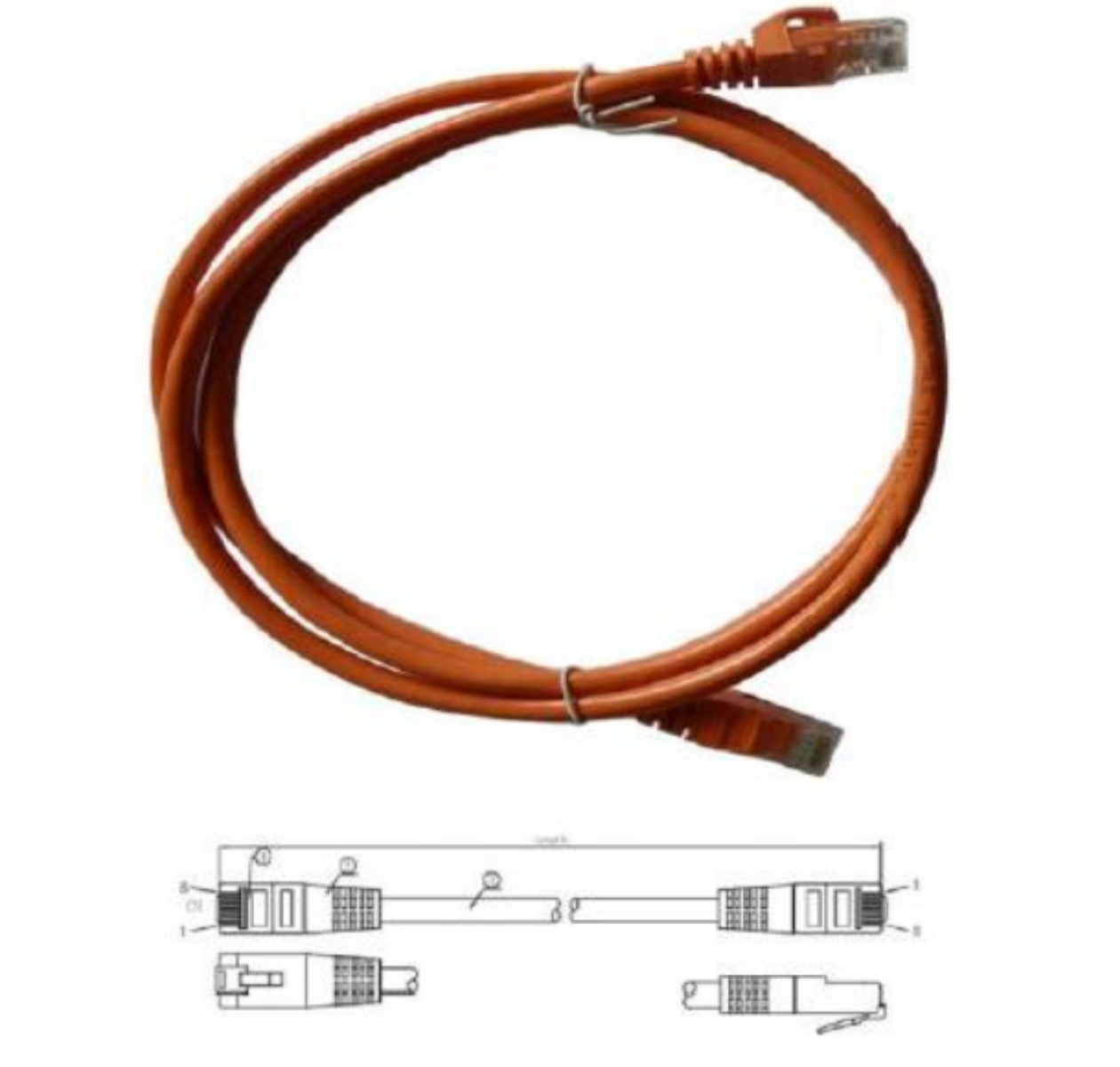 Patchcord UTP SERIE PRO 100-II para identificación de soluciones en Racks y Gabinetes P6012O