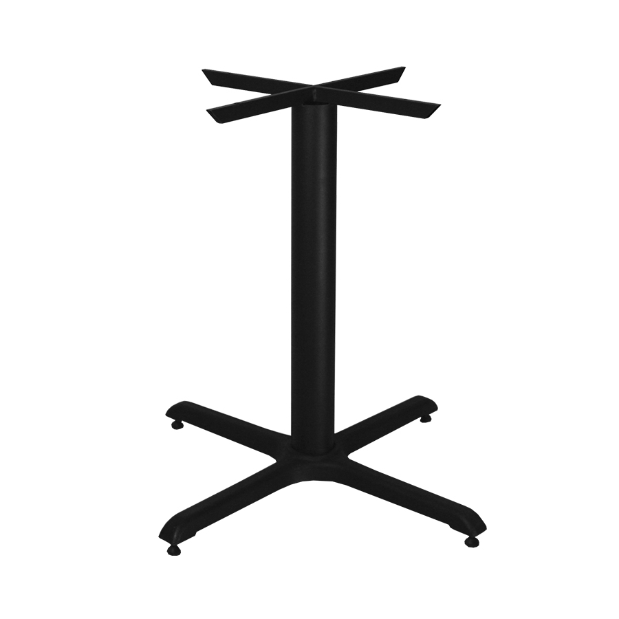 Base para mesa de restaurante, bar, cafetería metálica Modelo baja 2 Acero Negro(No incluye cubierta)