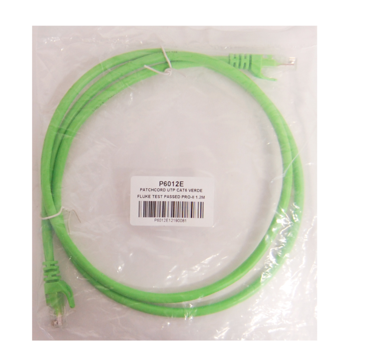 Patchcord UTP SERIE PRO 100-II para identificación de soluciones en Racks y Gabinetes P6012E 