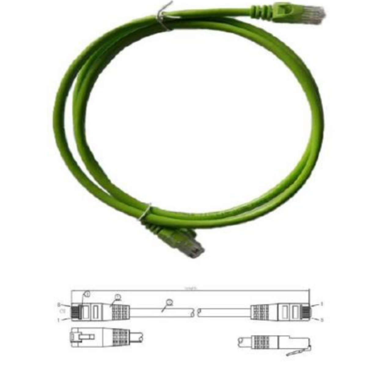 Patchcord UTP SERIE PRO 100-II para identificación de soluciones en Racks y Gabinetes P6012E 