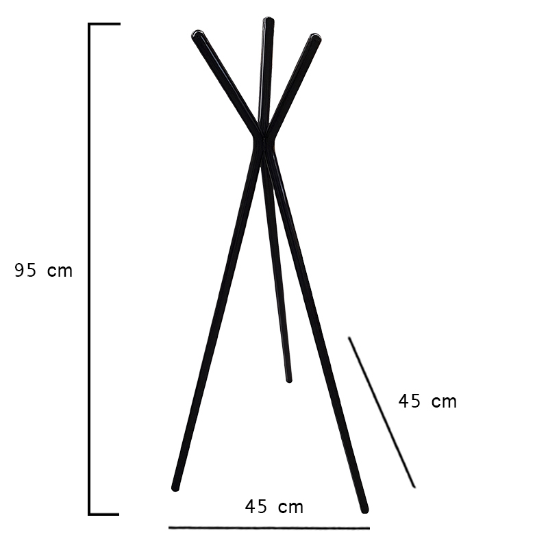 Perchero de Piso metálico para restaurante, bar ó cafetería modelo Niky