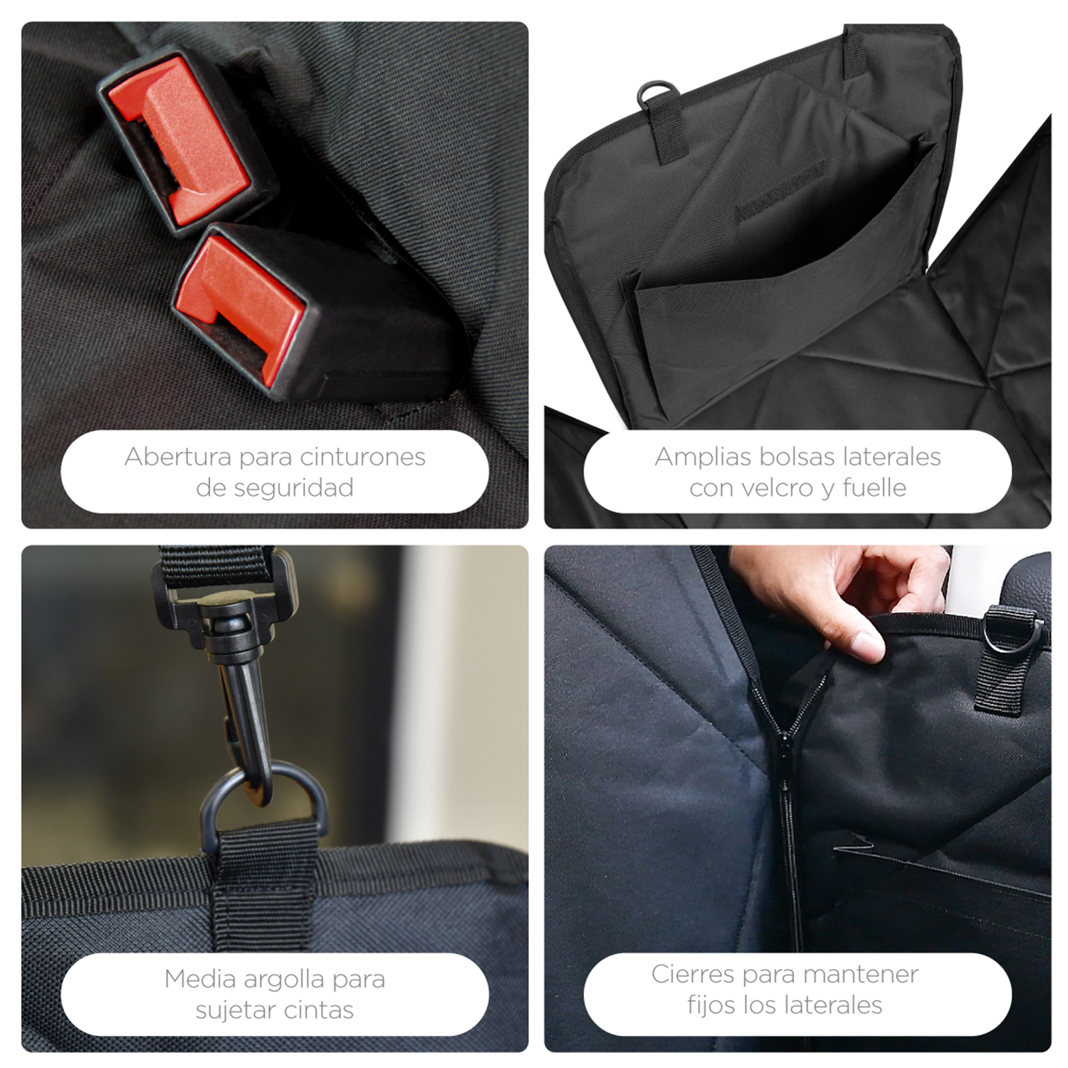 Cubre Asientos Auto para Perro, Protector Asientos, Mascota, Marca Red Baboon