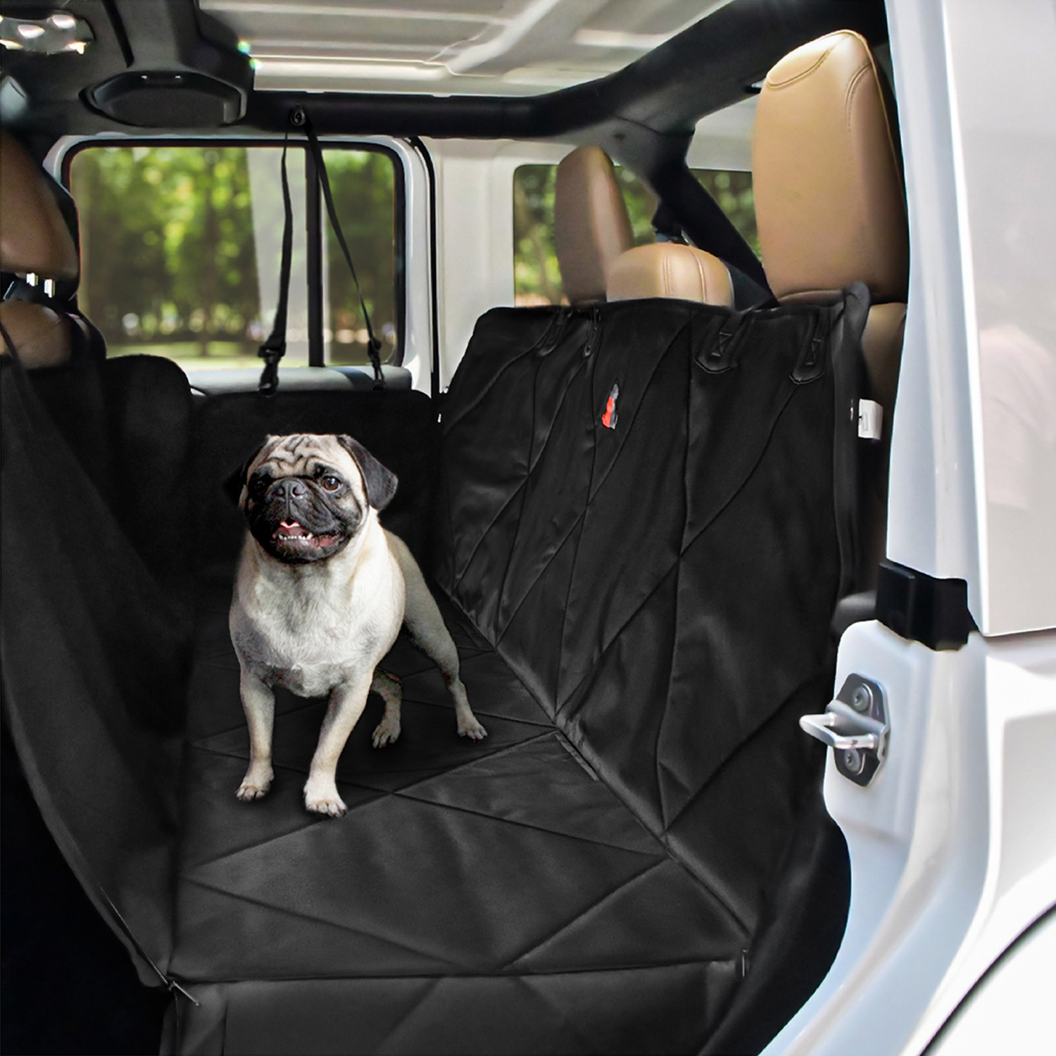 Cubre Asientos Auto para Perro, Protector Asientos, Mascota, Marca Red Baboon