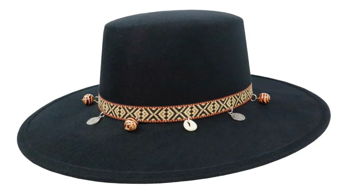 Sombrero Unisex Cordobés Dubetina Vintage Hípster  Tipo Español Negro 27