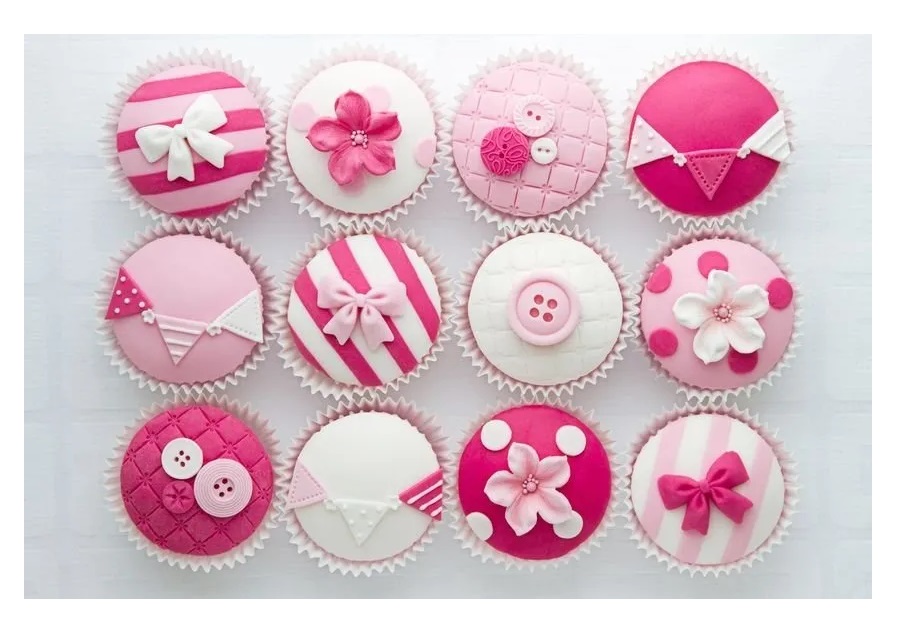 Set de 9 Sellos Marcadores de Rombo para Texturizado de Fondant