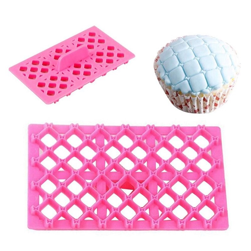 Set de 9 Sellos Marcadores de Rombo para Texturizado de Fondant