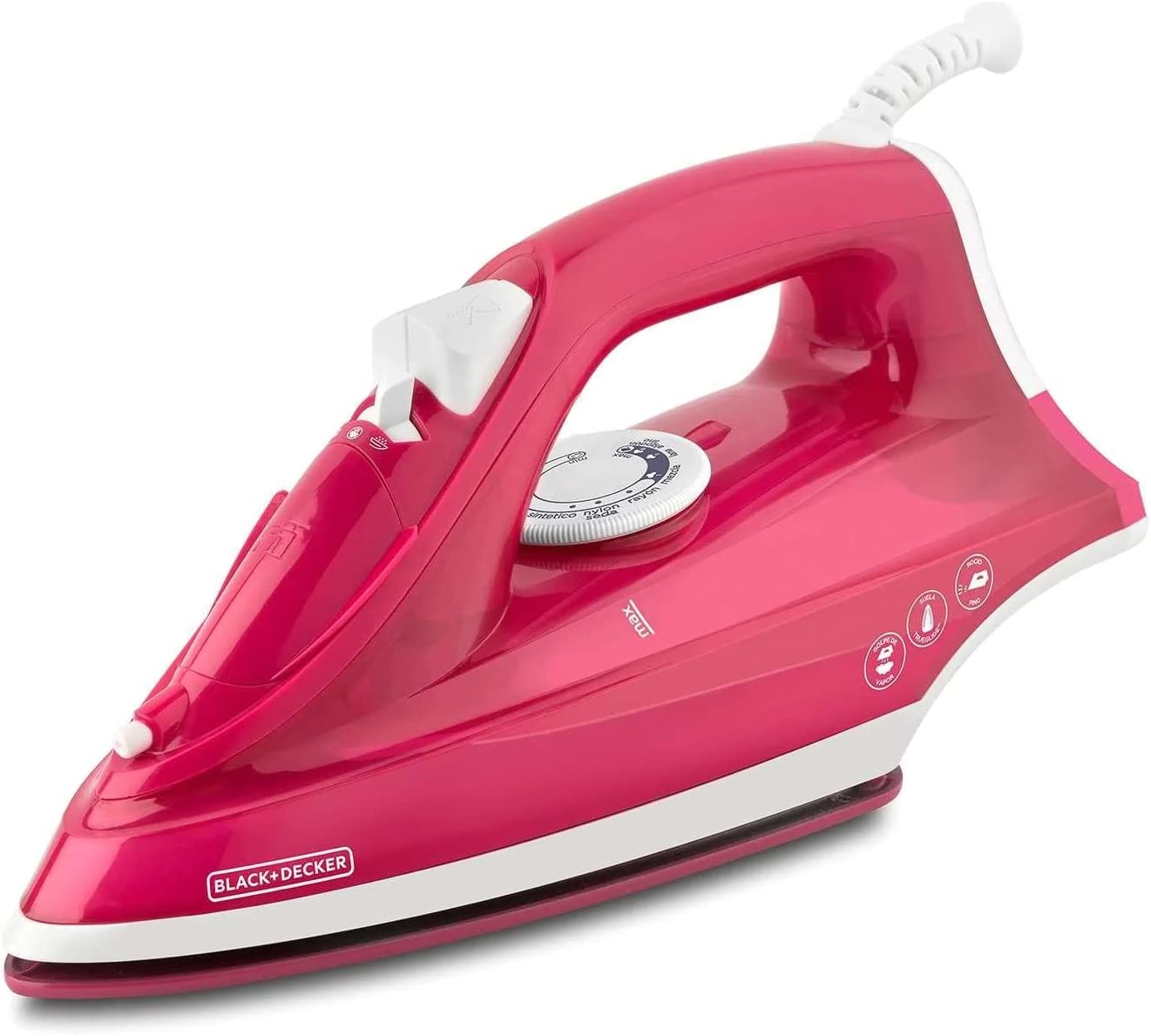 Plancha de Vapor Black and Decker IRBD302 Rosa