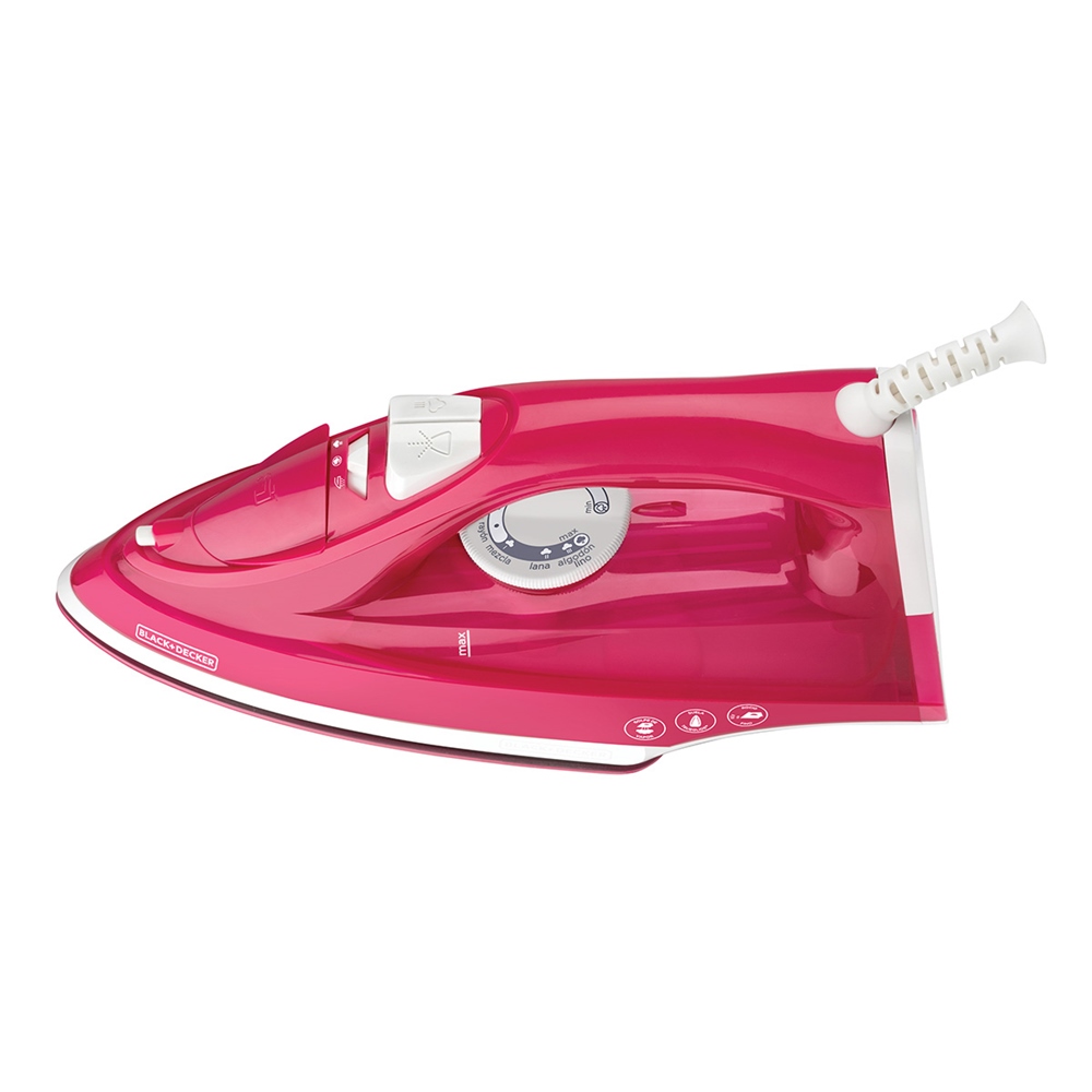 Plancha de Vapor Black and Decker IRBD302 Rosa