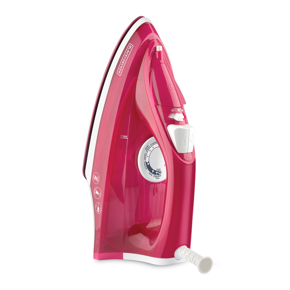 Plancha de Vapor Black and Decker IRBD302 Rosa