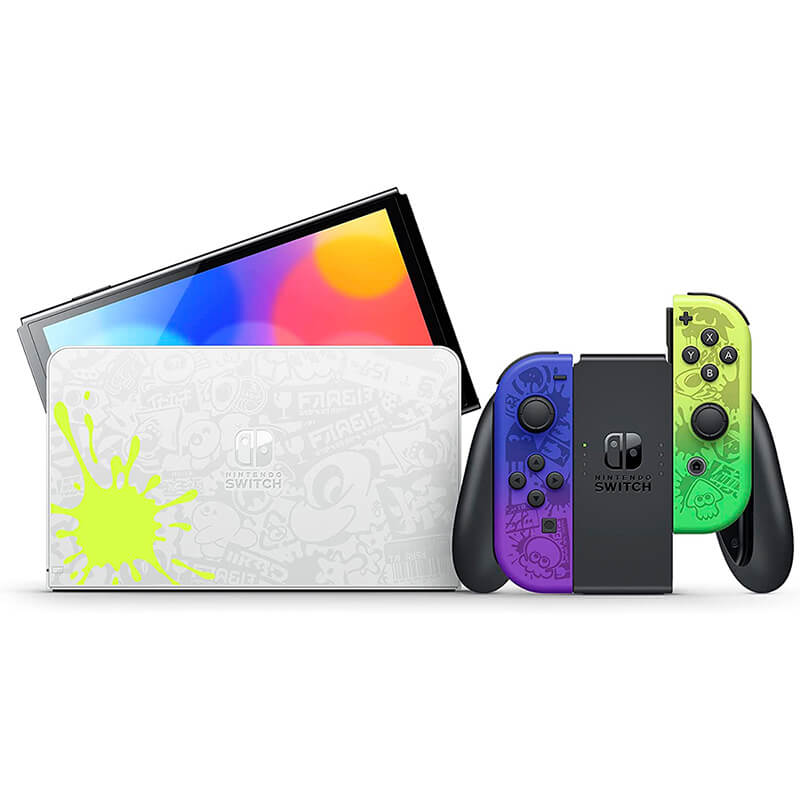 Nintendo Funda Switch OLED Set Accesorios Edición Especial Splatoon 3 Gris