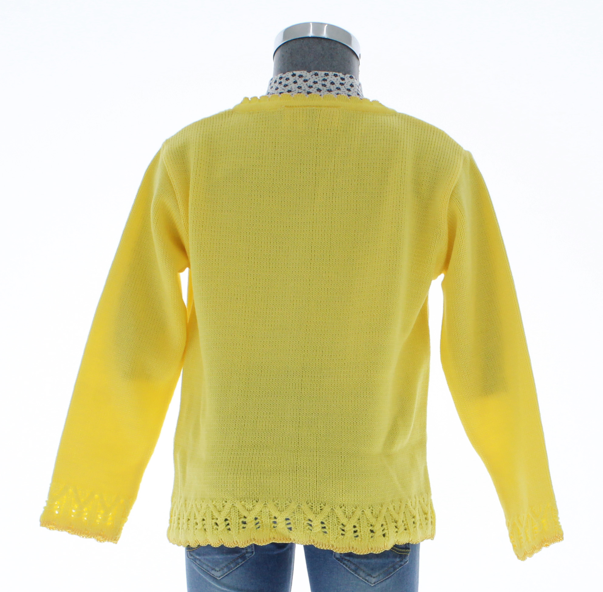 Sueter tejido online amarillo