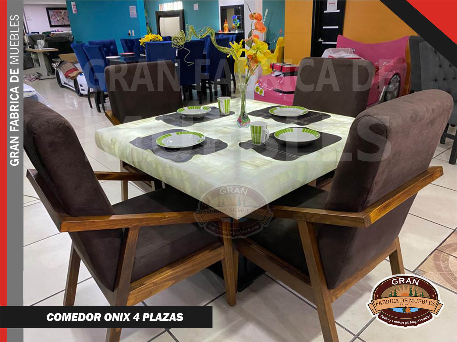 Comedor Cubierta Onix 4 Plazas