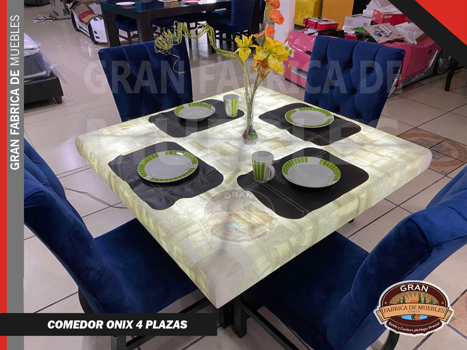 Comedor Cubierta Onix 4 Plazas