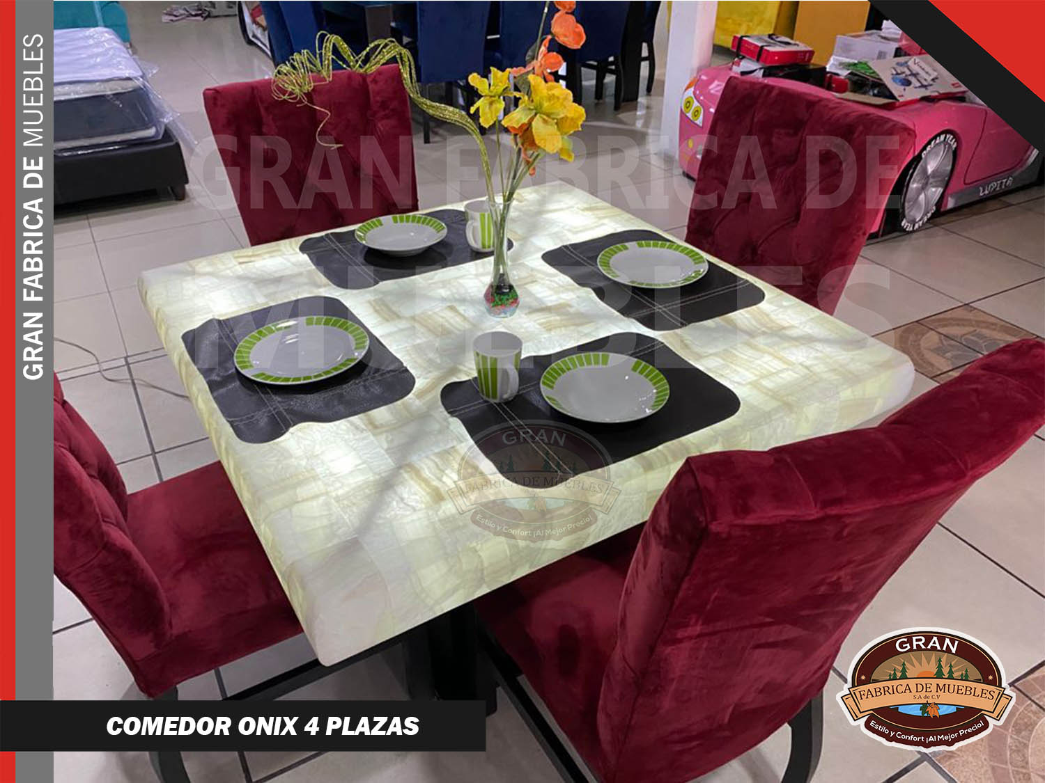 Comedor Cubierta Onix 4 Plazas