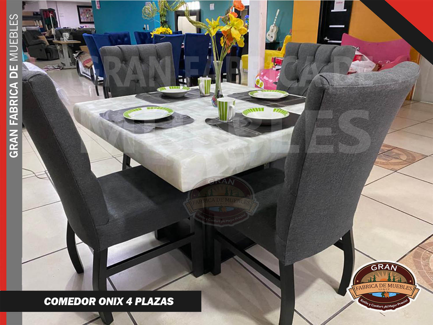 Comedor Cubierta Onix 4 Plazas