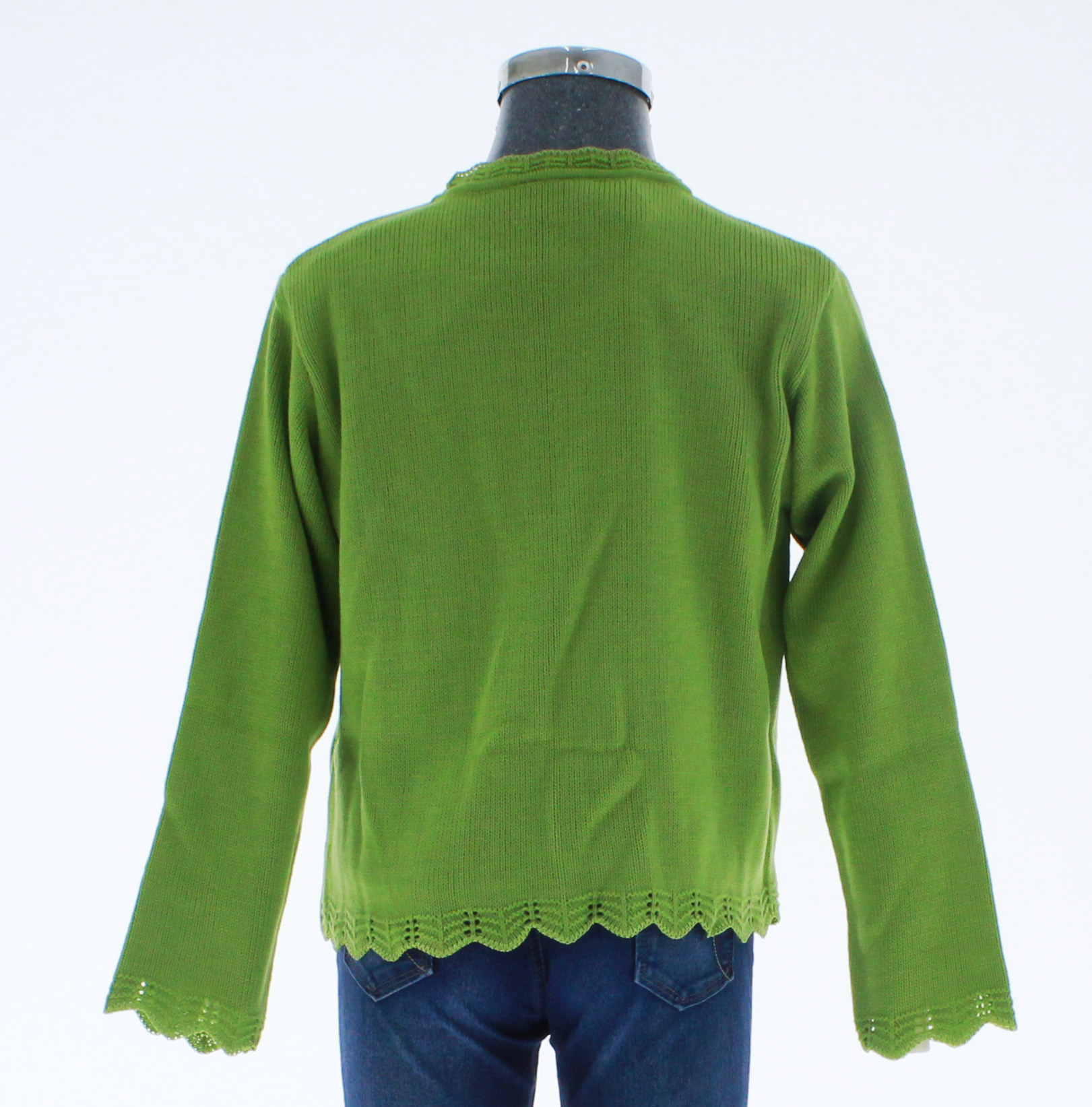 Sueter Niña Tejido Verde 3065 4 a 16 Años.