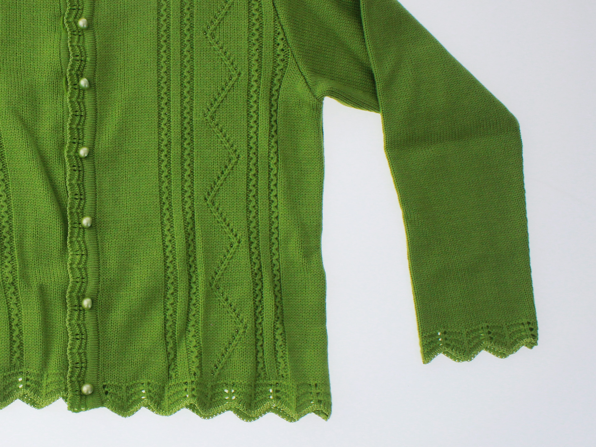 Sueter Niña Tejido Verde 3065 4 a 16 Años.