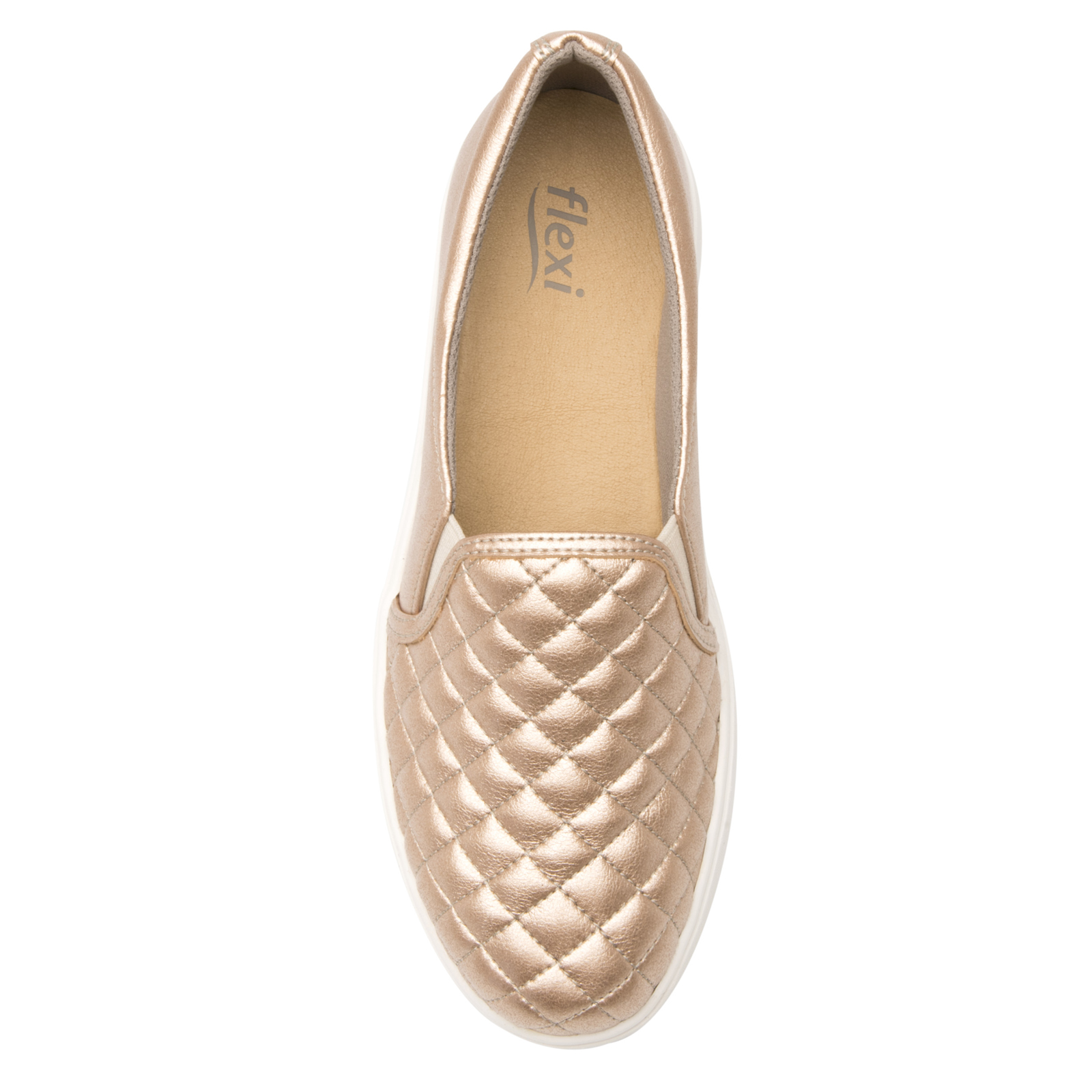 TENIS MODERNO PARA DAMA URBANO FLEXI 107705 ORO ORIGINALES
