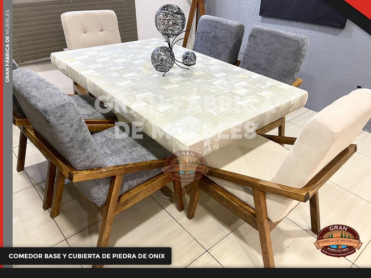 Comedor 6 Plazas B/C Onix 