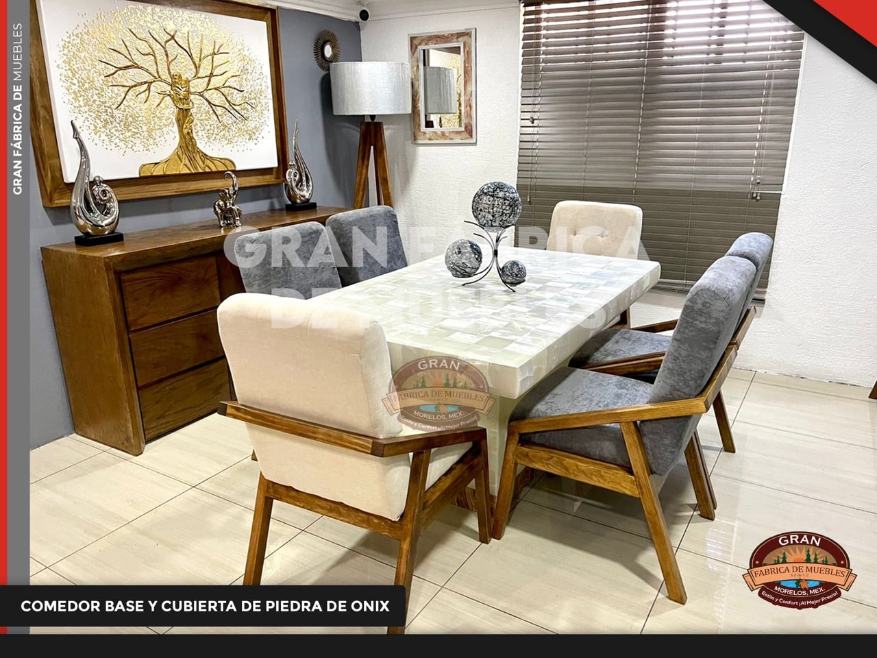 Comedor 6 Plazas B/C Onix 