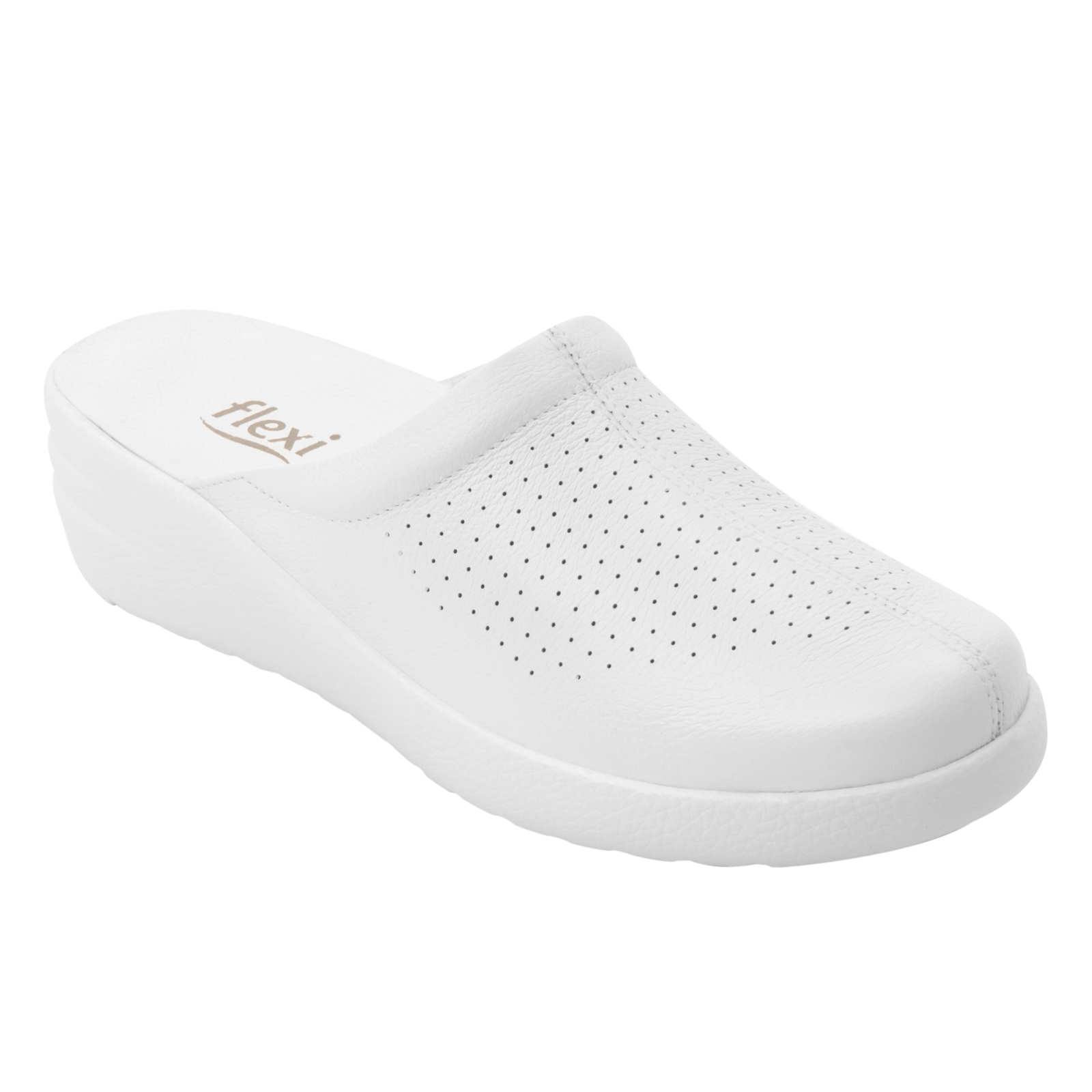 ZAPATOS FLEXI TIPO MULE MUJER 108603 BLANCO CÓMODOS ORIGINAL