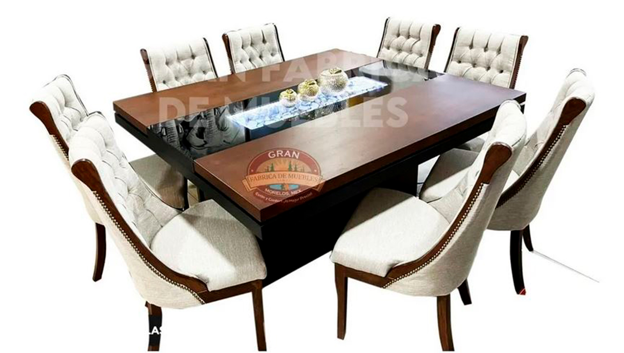 Comedor 8 Sillas Platino