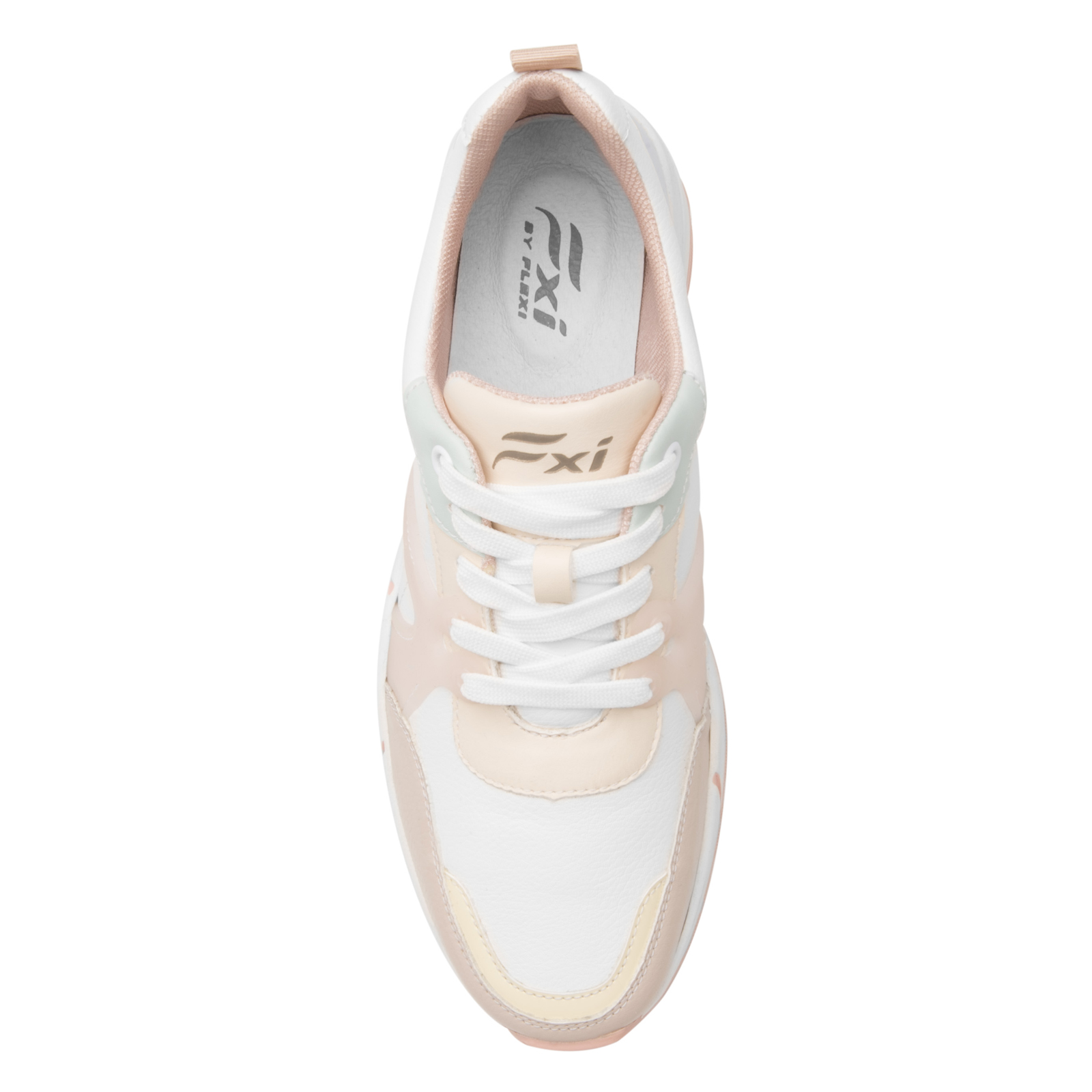 TENIS SNEAKER URBANO PLATAFORMA FLEXI FXI DAMA 116401 PASTEL