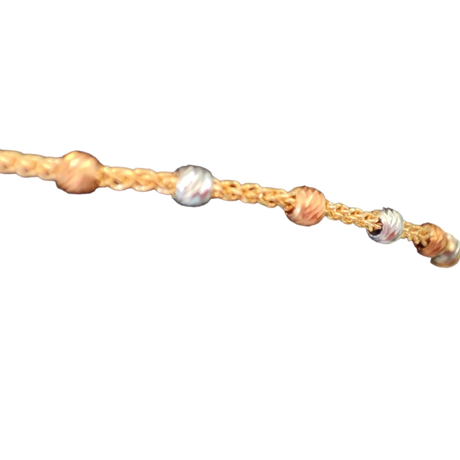 Pulsera Dama 3 Oros 10K