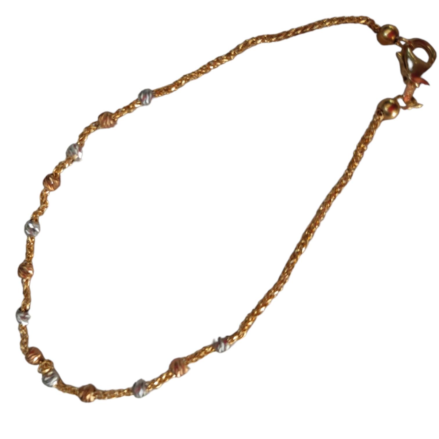 Pulsera Dama 3 Oros 10K