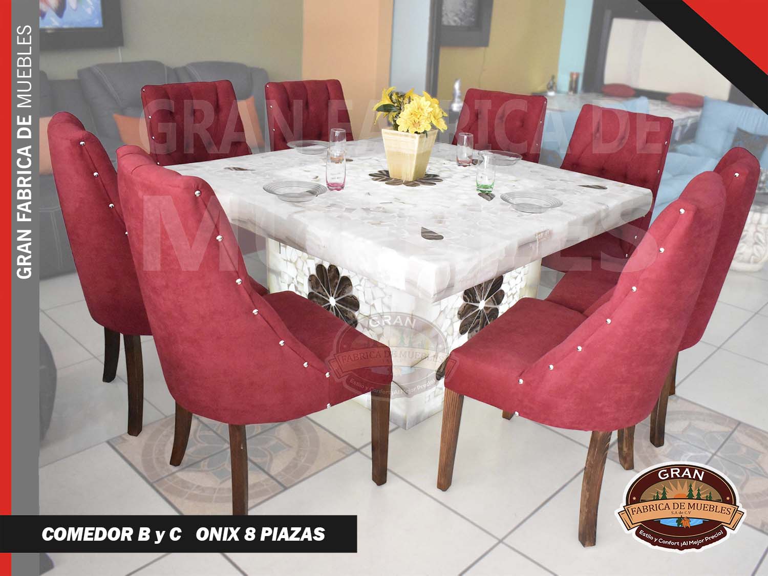 Comedor ByC Onix 8 Plazas